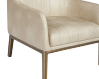 Sunpan Wolfe Lounge Chair in Beige Linen/Bravo Cream/Bravo Metal/Vintage Black/Vintage Blue/Vintage Cognac