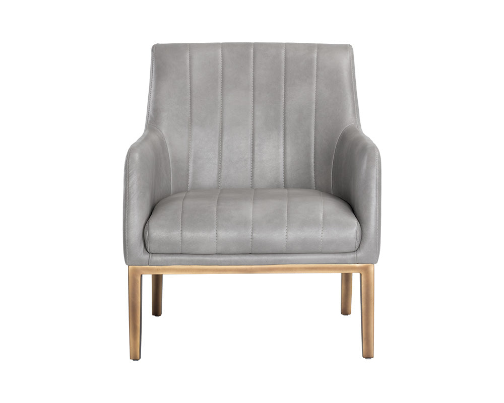 Sunpan Wolfe Lounge Chair in Beige Linen/Bravo Cream/Bravo Metal/Vintage Black/Vintage Blue/Vintage Cognac
