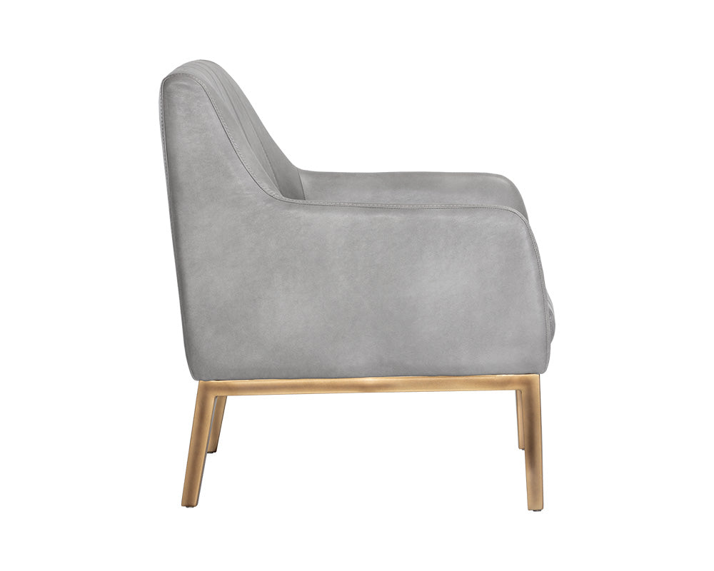 Sunpan Wolfe Lounge Chair in Beige Linen/Bravo Cream/Bravo Metal/Vintage Black/Vintage Blue/Vintage Cognac