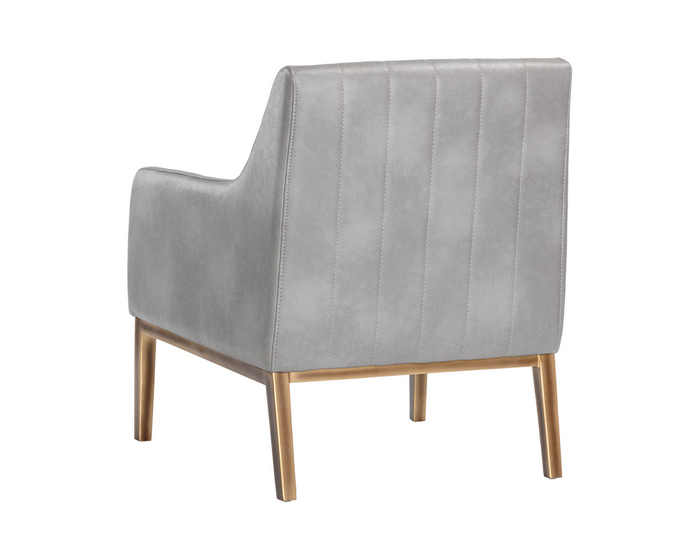 Sunpan Wolfe Lounge Chair in Beige Linen/Bravo Cream/Bravo Metal/Vintage Black/Vintage Blue/Vintage Cognac