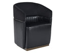 Sunpan Genval Wheeled Lounge Chair - Abbington Black/Cantina Black