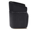 Sunpan Genval Wheeled Lounge Chair - Abbington Black/Cantina Black