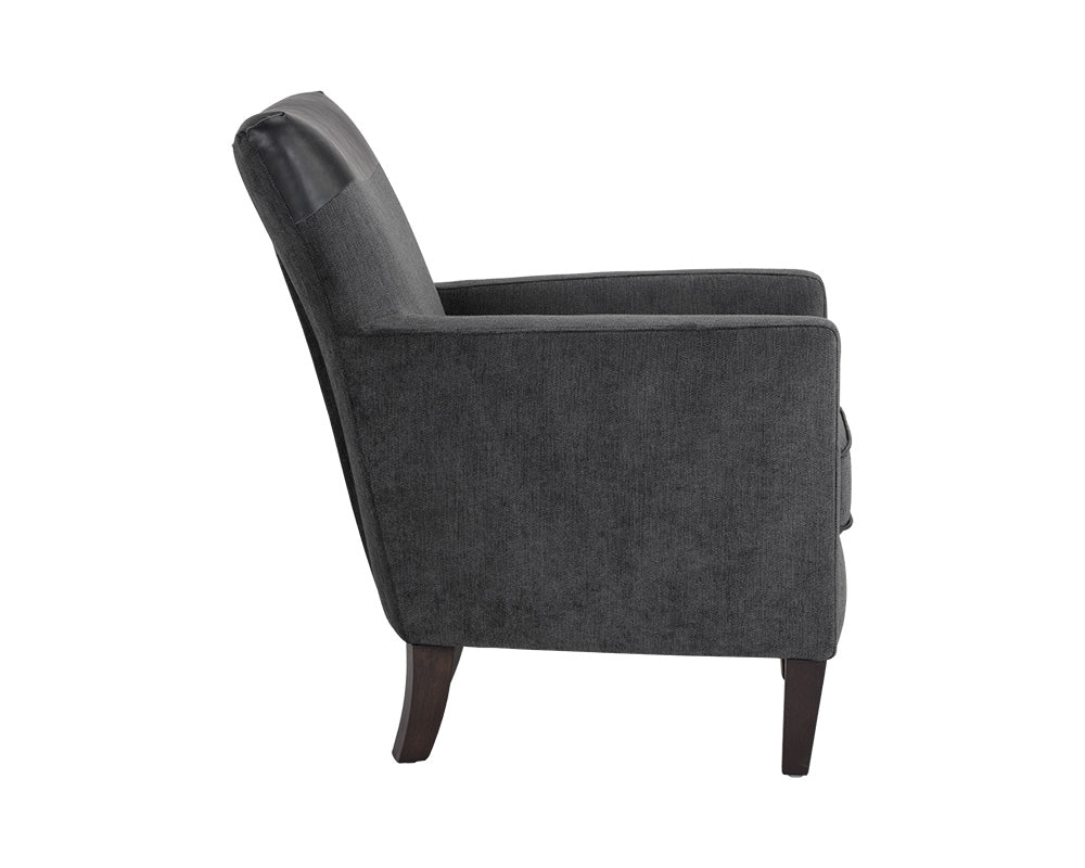 Sunpan Darren Modular - Left/Right Armchair In Smokescreen