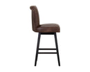 SUNPAN Hamlet Swivel Barstool - Havana Dark Brown