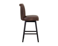 SUNPAN Hamlet Swivel Barstool - Havana Dark Brown