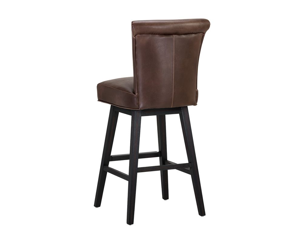 SUNPAN Hamlet Swivel Barstool - Havana Dark Brown