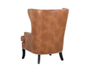 Sunpan Royalton Lounge Chair - Castillo Cream/Tobacco Tan/Overcast Grey