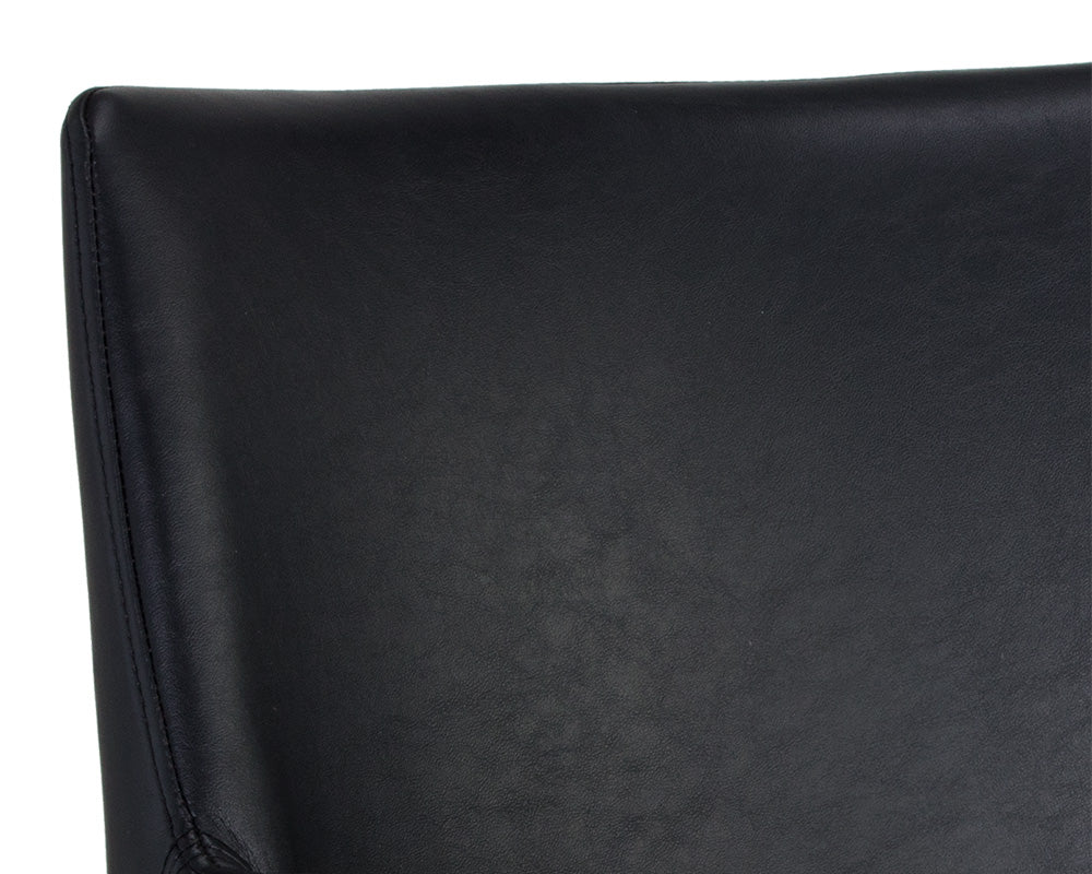 Sunpan Bernadette Dining Armchair - Bravo Admiral/Bravo Black/Bravo Cognac/Kendall Grey