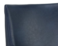 Sunpan Bernadette Dining Armchair - Bravo Admiral/Bravo Black/Bravo Cognac/Kendall Grey