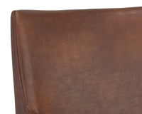 Sunpan Bernadette Dining Armchair - Bravo Admiral/Bravo Black/Bravo Cognac/Kendall Grey