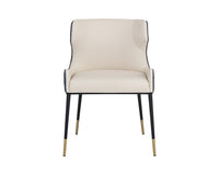 Sunpan Gianni Dining Chair - Dillon Cream and Dillon Thunder/Dillon Stratus and Dillon Black