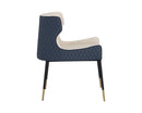Sunpan Gianni Dining Chair - Dillon Cream and Dillon Thunder/Dillon Stratus and Dillon Black