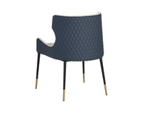Sunpan Gianni Dining Chair - Dillon Cream and Dillon Thunder/Dillon Stratus and Dillon Black