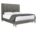 Sunpan Yosi Bed - King In Abbington Navy/Antonio Charcoal