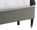 Sunpan Yosi Bed - King In Abbington Navy/Antonio Charcoal
