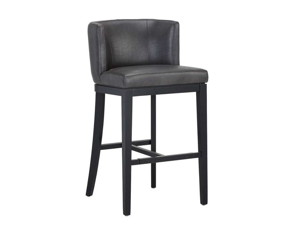 Sunpan Hayden Barstool - Bravo Cream/Bravo Portabella/Marble/Quarry