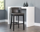 Sunpan Hayden Barstool - Bravo Cream/Bravo Portabella/Marble/Quarry