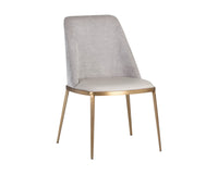 Sunpan Dover Dining Chair - Bravo Portabella and Sparrow Grey / Napa Stone and Polo Club Stone