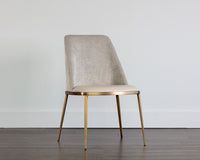 Sunpan Dover Dining Chair - Bravo Portabella and Sparrow Grey / Napa Stone and Polo Club Stone