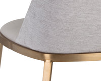 Sunpan Dover Dining Chair - Bravo Portabella and Sparrow Grey / Napa Stone and Polo Club Stone