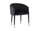 Sunpan Asher Dining Armchair - Abbington Black and Napa Black/Flint Grey and Napa Taupe/Sparrow Grey and Napa Black