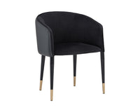 Sunpan Asher Dining Armchair - Abbington Black and Napa Black/Flint Grey and Napa Taupe/Sparrow Grey and Napa Black