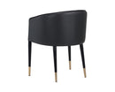 Sunpan Asher Dining Armchair - Abbington Black and Napa Black/Flint Grey and Napa Taupe/Sparrow Grey and Napa Black
