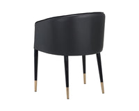 Sunpan Asher Dining Armchair - Abbington Black and Napa Black/Flint Grey and Napa Taupe/Sparrow Grey and Napa Black