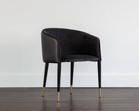 Sunpan Asher Dining Armchair - Abbington Black and Napa Black/Flint Grey and Napa Taupe/Sparrow Grey and Napa Black