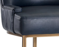 Sunpan Florence Dining Chair - Bravo Admiral/Metal