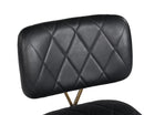 Sunpan Virtu Swivel Dining Chair - Bravo Black/Cognac/Cream