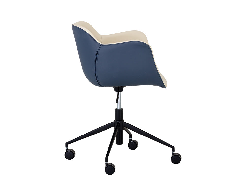 Sunpan Owen Office Chair - Dillon Cream And Dillon Thunder/Town Grey And Roman Grey