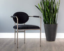 Sunpan Rylan Dining Armchair - Abbington Black/Abbington Navy/Dillon Cream