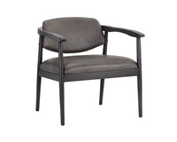 SUNPAN Westley Lounge Chair - Bravo Ash/Dorset Platinum/Leo Cabernet/Polo Club Muslin