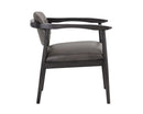SUNPAN Westley Lounge Chair - Bravo Ash/Dorset Platinum/Leo Cabernet/Polo Club Muslin