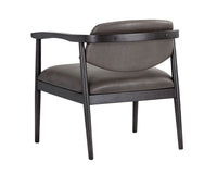 SUNPAN Westley Lounge Chair - Bravo Ash/Dorset Platinum/Leo Cabernet/Polo Club Muslin