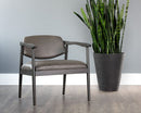 SUNPAN Westley Lounge Chair - Bravo Ash/Dorset Platinum/Leo Cabernet/Polo Club Muslin