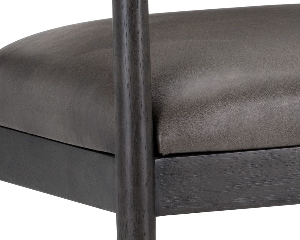 SUNPAN Westley Lounge Chair - Bravo Ash/Dorset Platinum/Leo Cabernet/Polo Club Muslin