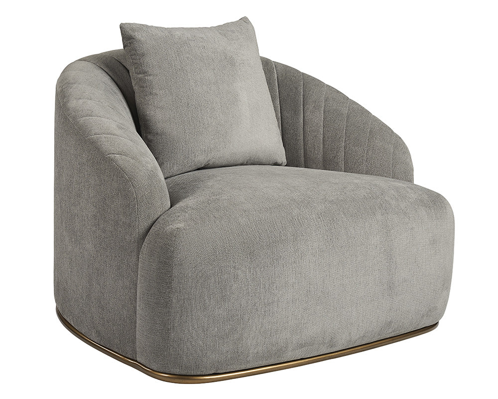 Sunpan Astrid Armchair - Merlot / Polo Club Stone