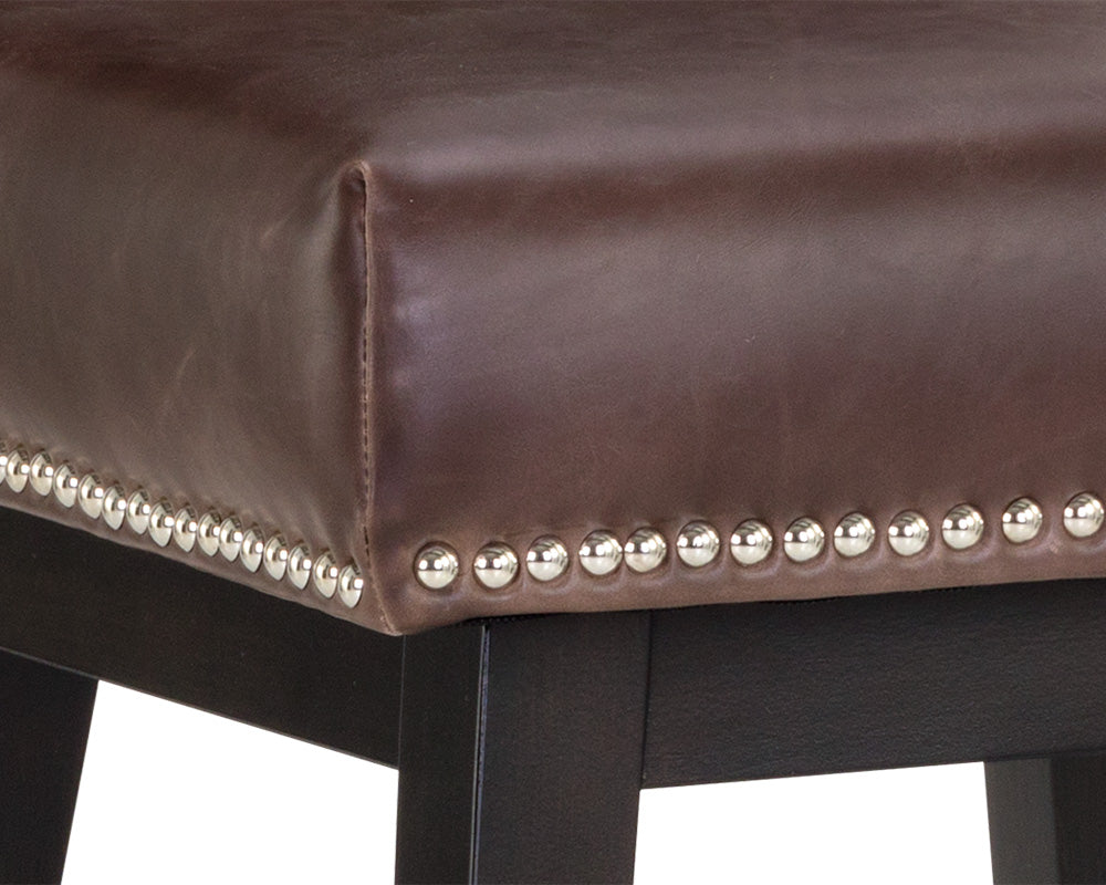 Sunpan Vintage Swivel Counter Stool - Brown/Castillo Cream/Coal Black/Havana Dark Brown/Overcast Grey