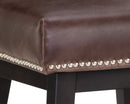 Sunpan Vintage Swivel Counter Stool - Brown/Castillo Cream/Coal Black/Havana Dark Brown/Overcast Grey