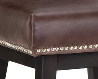 Sunpan Vintage Swivel Counter Stool - Brown/Castillo Cream/Coal Black/Havana Dark Brown/Overcast Grey