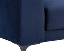 Sunpan Virgo Armchair - Metropolis Blue/Polo Club Kohl Grey/Stone