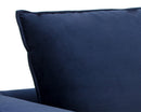 Sunpan Virgo Armchair - Metropolis Blue/Polo Club Kohl Grey/Stone
