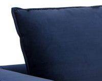 Sunpan Virgo Armchair - Metropolis Blue/Polo Club Kohl Grey/Stone