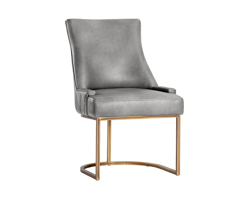 Sunpan Florence Dining Chair - Bravo Admiral/Metal