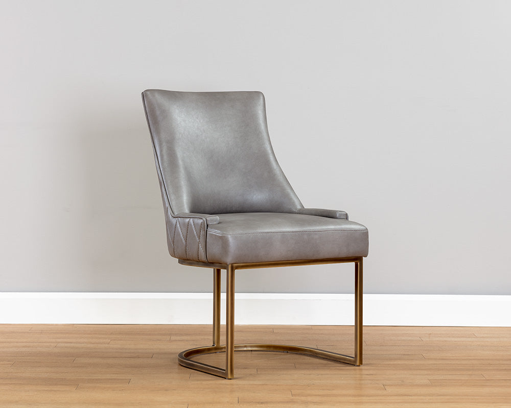 Sunpan Florence Dining Chair - Bravo Admiral/Metal