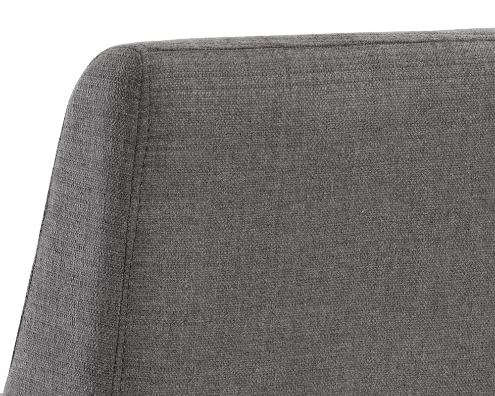 Sunpan Holly Barstool - Abbington Burnt Orange/Zenith Graphite Grey/Zenith Soft Grey