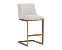 Sunpan Holly Barstool - Abbington Burnt Orange/Zenith Graphite Grey/Zenith Soft Grey