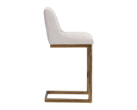 Sunpan Holly Barstool - Abbington Burnt Orange/Zenith Graphite Grey/Zenith Soft Grey